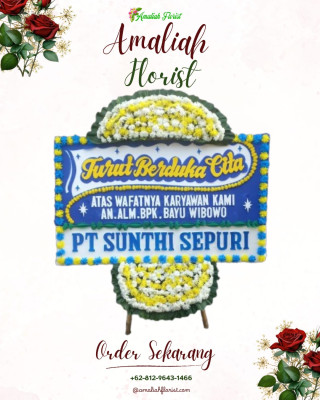 Papan Bunga Duka di Bojongkamal