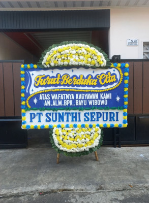 Papan Bunga Duka di Bojongkamal