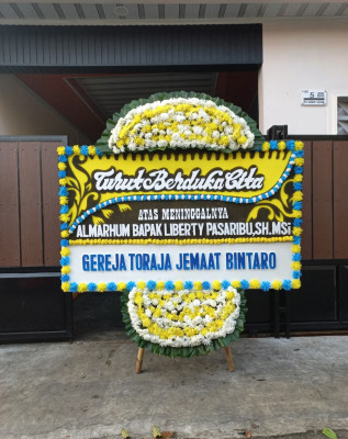 Papan Bunga Duka di Bojongkamal